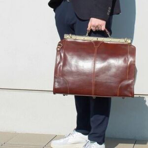Sophisticated Brown Leather Briefcase for Men